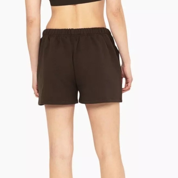 Set Active Heavyweight Sweat Shorts In Espresso Brown Women's Size S - Picture 2 of 8